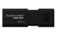 Kingston Technology DataTraveler 100 G3 unit&agrave; flash USB 64 GB USB tipo A 3.2 Gen 1 (3.1 Gen 1) Nero