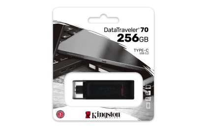 Kingston Technology 70 unità flash USB 256 GB USB tipo-C 3.2 Gen 1 (3.1 Gen 1) Nero