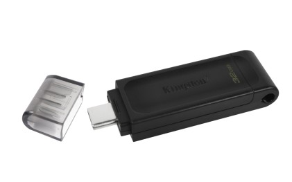 Kingston Technology DataTraveler 70 unit&agrave; flash USB 32 GB USB tipo-C 3.2 Gen 1 (3.1 Gen 1) Nero