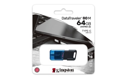 Kingston Technology DataTraveler 64GB 80 M 200MB/s USB-C 3.2 Gen 1