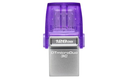 Kingston Technology DataTraveler 128GB microDuo 3C 200MB/s dual USB-A + USB-C