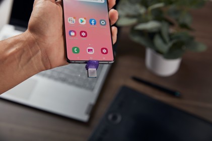 Kingston Technology DataTraveler microDuo 3C unità flash USB 128 GB USB Type-A / USB Type-C 3.2 Gen 1 (3.1 Gen 1) Acciaio inossidabile, Porpora