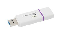 Kingston Technology DataTraveler G4 unit&agrave; flash USB 64 GB USB tipo A 3.2 Gen 1 (3.1 Gen 1) Viola, Bianco
