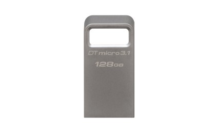 KINGSTON 128GB DTMicro USB3.1/3.0 Type-A metal ultra-compact flash drive