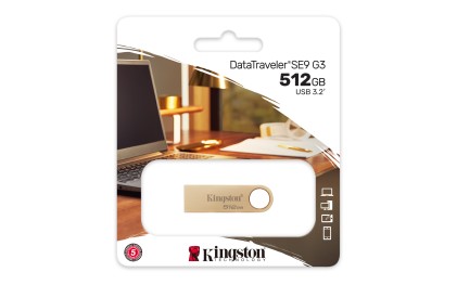 Kingston Technology DataTraveler 512GB 220MB/s Drive USB 3.2 Gen 1 in Metallo SE9 G3