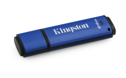 KINGSTON 64GB DTVP30 256bit AES Encrypted USB3.0