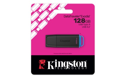 Kingston Technology DataTraveler 128GB USB portatile 3.2 Gen 1 Exodia Nero + Blu