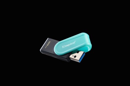 Kingston Technology DataTraveler 128GB Portable USB 3.2 Gen 1 Exodia S (Nero/Turchese)