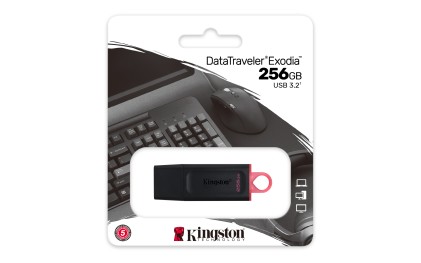 Pen Drive 3.2 256Gb Type-A Exodia Nero Kingston