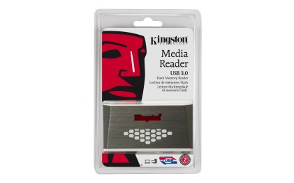 Kingston Technology USB 3.0 High-Speed Media Reader lettore di schede USB 3.2 Gen 1 (3.1 Gen 1) Grigio, Bianco
