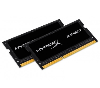 KINGSTON 8GB 1866MHz DDR3L CL11 SODIMM Kit of 2 1.35V HyperX Impact Black