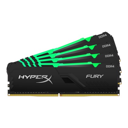 KINGSTON 64GB 3000MHz DDR4 CL15 DIMM Kit of 4 HyperX FURY RGB