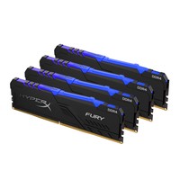 KINGSTON 64GB 3000MHz DDR4 CL15 DIMM Kit of 4 HyperX FURY RGB