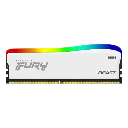 Ddr4 16Gb 3600 Mhz Fury Beast White Rgb Cl18 Kingston