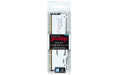 Kingston Technology FURY Beast 16GB 6000MT/s DDR5 CL30 DIMM White RGB EXPO