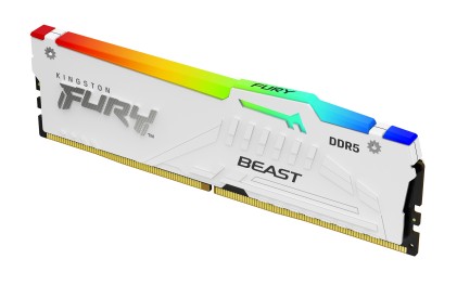 Kingston Technology FURY Beast 32GB 6000MT/s DDR5 CL30 DIMM (Kit da 2 moduli) White RGB EXPO