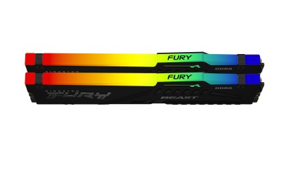 Kingston Technology FURY Beast RGB memoria 64 GB 2 x 32 GB DDR5 6000 MHz