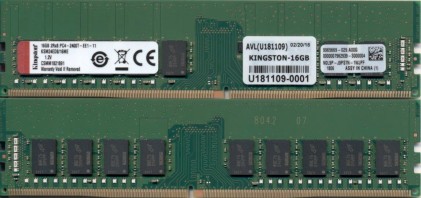 Kingston Ram 16Gb Dimm Ddr4 2400Mhz