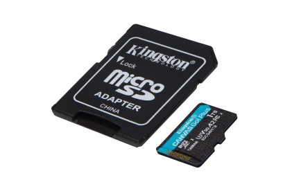 Kingston Technology Scheda microSDXC Canvas Go Plus Gen4 200MB/s A2 U3 V30 da 1 TB + adattatore