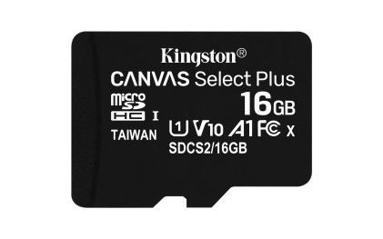 Micro SD Kingston 16GB Classe 10 SDCS2/16GB + Adattatore SD