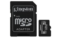 Micro SD Kingston 16GB Classe 10 SDCS2/16GB + Adattatore SD