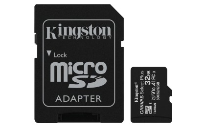 Scheda Di Memoria Kingston Sdcs2/32Gb Canvas Select Plus 32Gb Microsd