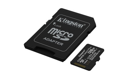 Kingston Technology 128GB microSDXC Canvas Select Plus Gen3 150MB/s A1 (Adattatore SD incluso)