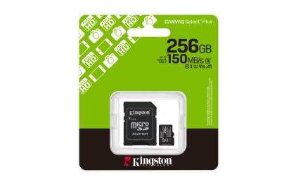 Sd Micro 256Gb Cl10 Uhs-I Con Adatt 150Mb/S Let.85Mb/S Scrit.Kingston