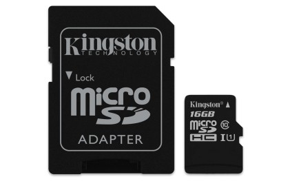 Sd Micro 16Gb Cl10 Uhs-I Con Adatt. 80Mb/S Let.10Mb/S Scrit.Kingston