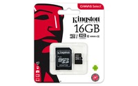 Sd Micro 16Gb Cl10 Uhs-I Con Adatt. 80Mb/S Let.10Mb/S Scrit.Kingston