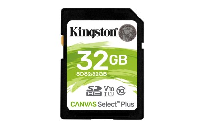 Scheda Di Memoria Kingston Sds2/32Gb Canvas Select Plus 32Gb Sd