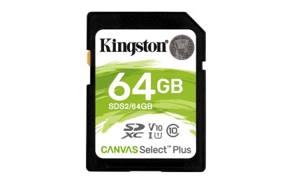Kingston Technology Canvas Select Plus 64 GB SDXC UHS-I Classe 10