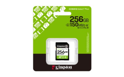Kingston Technology 256GB SDXC Canvas Select Plus Gen3 150MB/s C10 UHS-I U1 V10