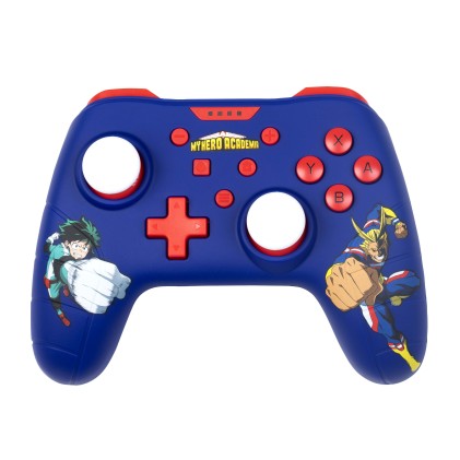 Konix My Hero Academia Controller/Gamepad USB - Compatibile con Nintendo Switch e PC - 13 Pulsanti - Cavo 3m