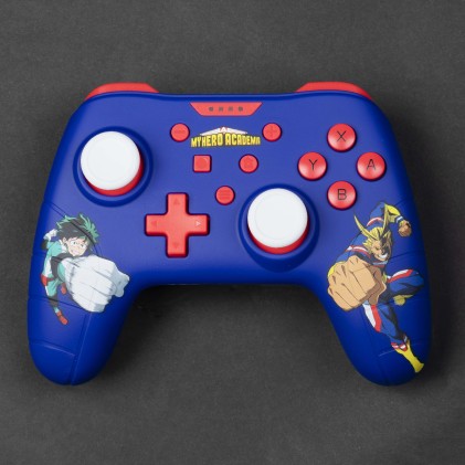 Konix My Hero Academia Controller/Gamepad USB - Compatibile con Nintendo Switch e PC - 13 Pulsanti - Cavo 3m