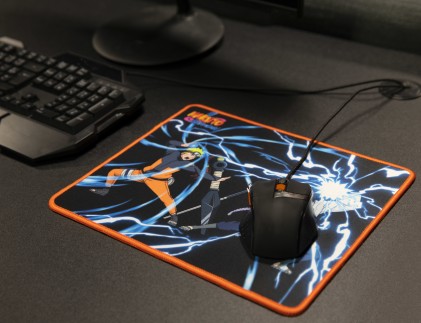 Konix Naruto Tappetino per mouse per gioco da computer Multicolore