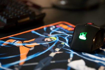 Konix Naruto Tappetino per mouse per gioco da computer Multicolore