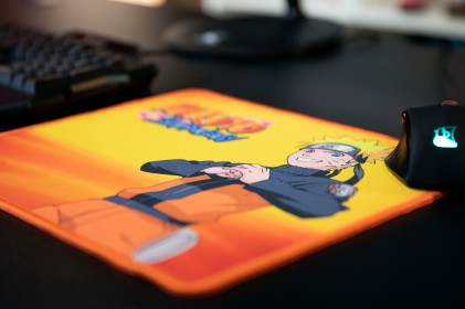 Konix Naruto Orange Tappetino per mouse per gioco da computer Arancione