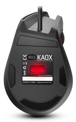 Krom Kaox mouse Mano destra USB tipo A Ottico 6400 DPI