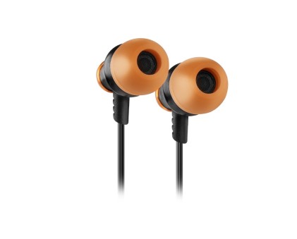 Krom Kinear Auricolare Cablato In-ear Giocare Nero, Arancione