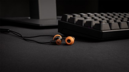 Krom Kinear Auricolare Cablato In-ear Giocare Nero, Arancione