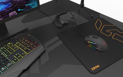 Krom Kolt mouse Ambidestro USB tipo A Ottico 4000 DPI