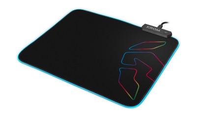Krom Knout RGB Tappetino per mouse per gioco da computer Nero