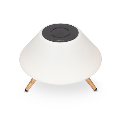 Ksix BXCQILAMP02 Caricabatterie per dispositivi mobili Smartphone Bianco AC, USB Carica wireless Ricarica rapida Interno