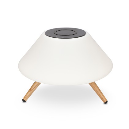 Ksix BXCQILAMP02 Caricabatterie per dispositivi mobili Smartphone Bianco AC, USB Carica wireless Ricarica rapida Interno