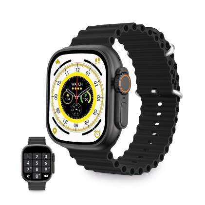 Ksix Urban Plus Smartwatch Orologio Schermo 2.05" Multitouch - Bluetooth 5.0 - Autonomia fino a 5 Giorni - Resistenza all Acqua IP68 - Assistente Vocale