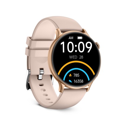 Ksix Core 2 3,63 cm (1.43") AMOLED 47 mm Digitale 466 x 466 Pixel Touch screen Rosa