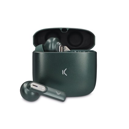 Ksix Spark Cuffie Wireless con Microfono Bluetooth 5.2 - Doppio Microfono con Cancellazione del Rumore e Audio HD Lossless - Autonomia fino a 7h - Controllo Touch - Compatibile con Assistente Vocale