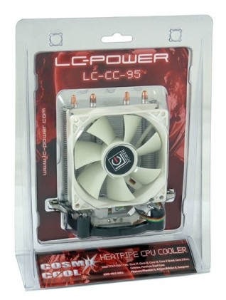 LC-Power LC-CC-95 ventola per PC Processore Refrigeratore 9,2 cm Argento, Bianco