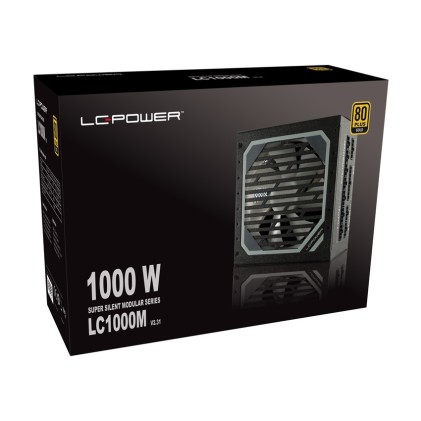 LC-Power LC1000M V2.31 alimentatore per computer 1000 W 20+4 pin ATX ATX Nero